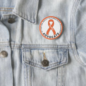 Schaltfläche ADHD Advocate Ribbon White Button (Beispiel)