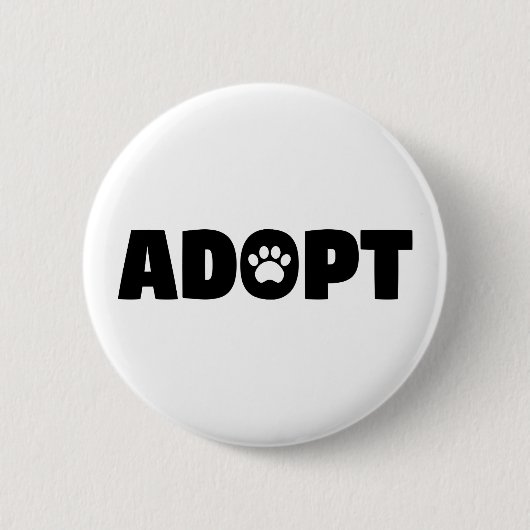 Schaltfläche "adoptier-Rescue-Hund" Button (Vorderseite)