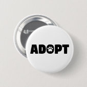 Schaltfläche "adoptier-Rescue-Hund" Button (Vorne & Hinten)