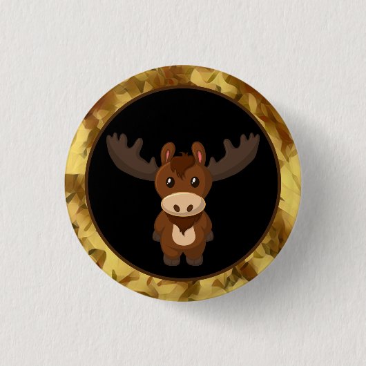 Schaltfläche "Adortable Moose Art" Button (Vorderseite)