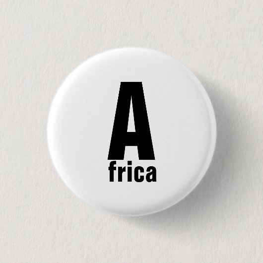 Schaltfläche Afrika Button (Vorderseite)