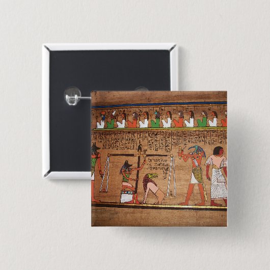 Schaltfläche "Ägypten-Hieroglyphen" Button (Vorne & Hinten)
