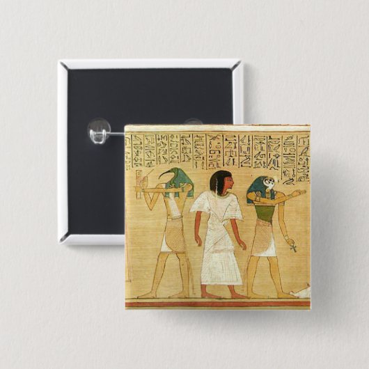 Schaltfläche "Ägypten-Hieroglyphen" Button (Vorne & Hinten)