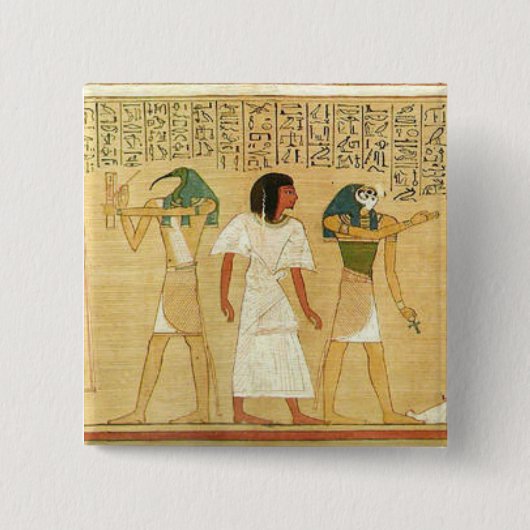 Schaltfläche "Ägypten-Hieroglyphen" Button (Vorderseite)