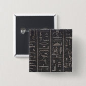 Schaltfläche "Ägyptische Hieroglyphen" Button (Vorne & Hinten)