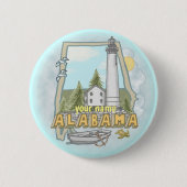 Schaltfläche "Alabama Lighthouse Button" Button (Vorderseite)