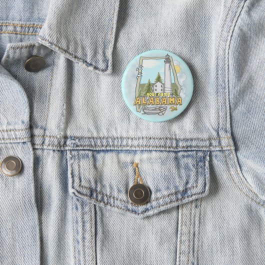 Schaltfläche "Alabama Lighthouse Button" Button (Beispiel)