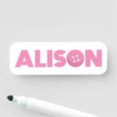 Schaltfläche Alison Namensschild (Beispiel)