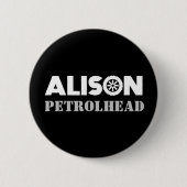 Schaltfläche "Alison Petrol" Button (Vorderseite)