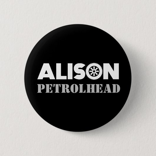 Schaltfläche "Alison Petrol" Button (Vorderseite)