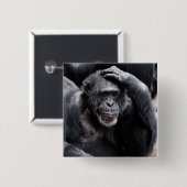 Schaltfläche "Alter Schimpanse" Button (Vorne & Hinten)