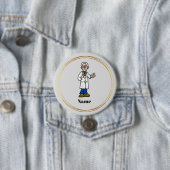 Schaltfläche "Ältere graue Haare männliche Ärztin" Button (Beispiel)