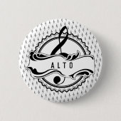 Schaltfläche "Alto Singer Musical Note" Button (Vorderseite)