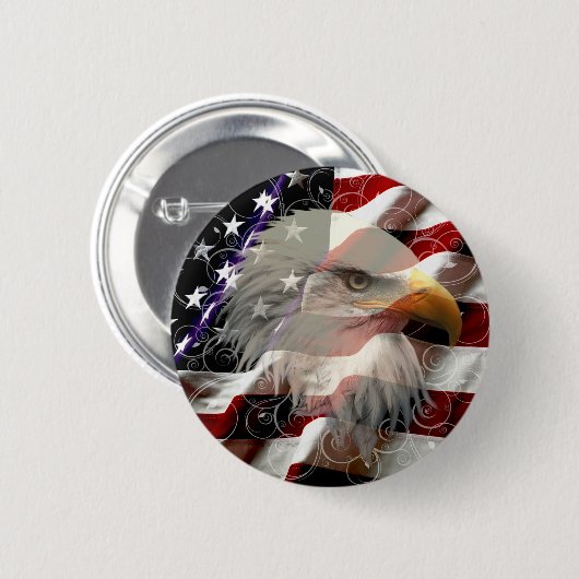 Schaltfläche "American Eagle Flag" Button (Vorne & Hinten)