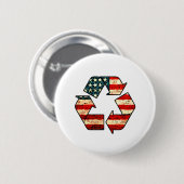 Schaltfläche "Amerika recycle" Button (Vorne & Hinten)