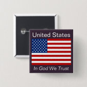 Schaltfläche "Amerikanische Flagge" Button (Vorne & Hinten)