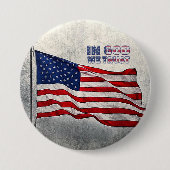 Schaltfläche "Amerikanische Flagge" Button (Vorderseite)