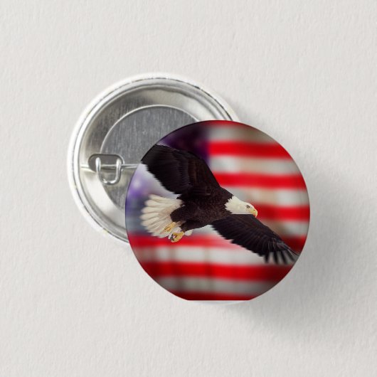 Schaltfläche "Amerikanische Flagge" Button (Vorne & Hinten)