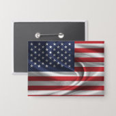 Schaltfläche "Amerikanische Flagge" Button (Vorderseite/Rückseite)