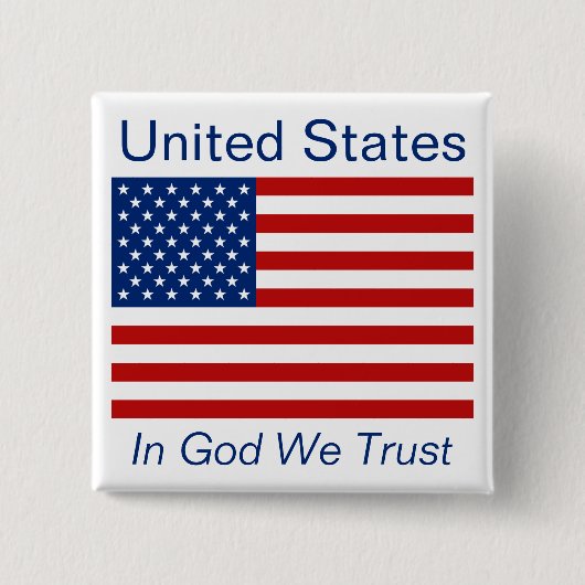 Schaltfläche "Amerikanische Flagge" Button (Vorderseite)