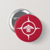 Schaltfläche Anishinabek Vier Richtungen Button (Vorne & Hinten)