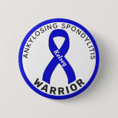 Schaltfläche "Ankylosing Spondylitis Warrior Ribbo Button (Vorderseite)