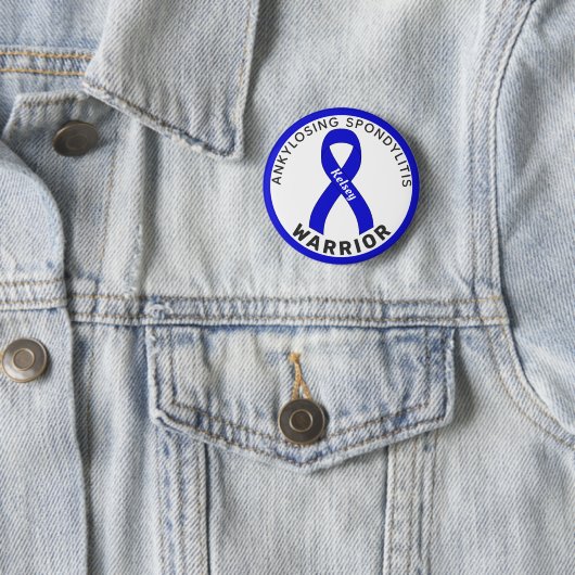 Schaltfläche "Ankylosing Spondylitis Warrior Ribbo Button (Beispiel)