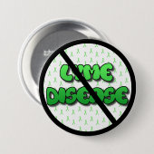 Schaltfläche "Anti Lyme Disease Awareness Ribbons" Button (Vorne & Hinten)