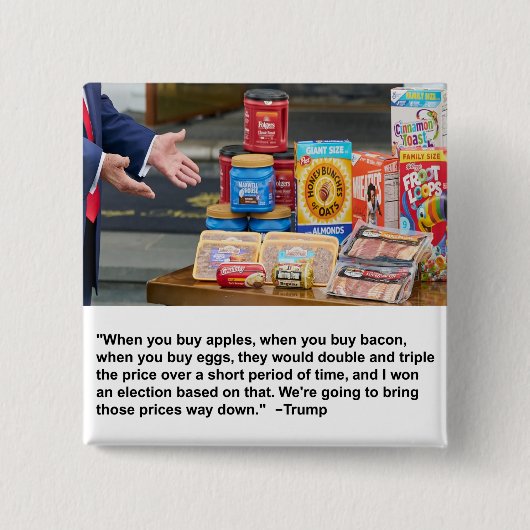 Schaltfläche Äpfel, Bacon & Eggs Button (Vorderseite)
