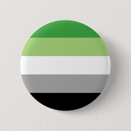 Schaltfläche "Aromantische Flagge" Button (Vorderseite)