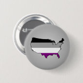 Schaltfläche "Asexuelle Farben" Button (Vorne & Hinten)