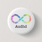 Schaltfläche "Audhd (adhd and autistic)" Button (Vorderseite)