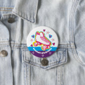 Schaltfläche auf der Rückseite des Skate zum Gebur Button (Beispiel)