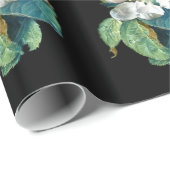 SCHALTFLÄCHE AUF DER WEISSEN BLUME, BLUMENFELD GESCHENKPAPIER (Rolleneckpunkt)