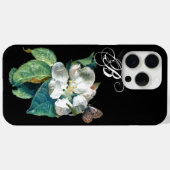 SCHALTFLÄCHE AUF DER WEISSEN BLUME , BLUMENMONOGRA Case-Mate iPhone HÜLLE (Rückseite (Horizontal))