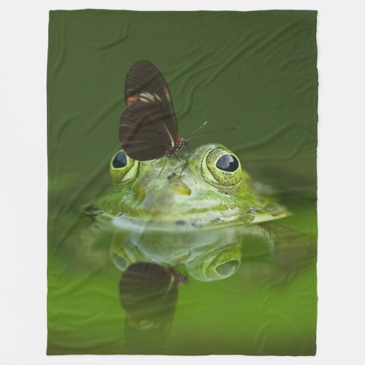 SCHALTFLÄCHE AUF FROG FLEECEDECKE (Vorderseite)