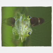 SCHALTFLÄCHE AUF FROG FLEECEDECKE (Vorderseite (Horizontal))