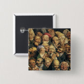 Schaltfläche Ausdrücke von Daumier Button (Vorne & Hinten)