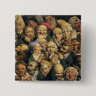 Schaltfläche Ausdrücke von Daumier Button