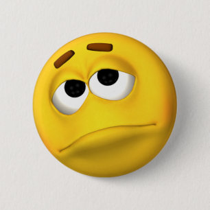 Schaltfläche "Ausgestoßen" und "Sad Face" Button