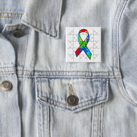 SCHALTFLÄCHE "AUTISM AWARENESS RIBBON" BUTTON (Beispiel)