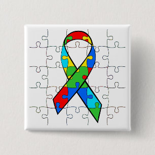 SCHALTFLÄCHE "AUTISM AWARENESS RIBBON" BUTTON