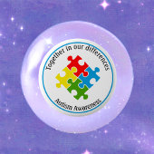 Schaltfläche "Autismus Awareness Jigsaw Puzzle" Button