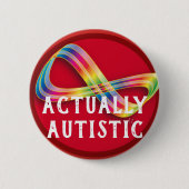 Schaltfläche "Autistic Infinity Autistic Pride" Button (Vorderseite)