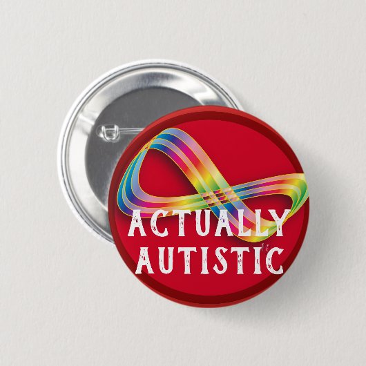Schaltfläche "Autistic Infinity Autistic Pride" Button (Vorne & Hinten)