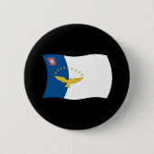 Schaltfläche "Azoren-Flagge" Button (Vorderseite)