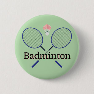 Schaltfläche Badminton Design Button