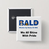 Schaltfläche "Bald-Pride" Button (Vorne & Hinten)