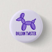 Schaltfläche "Ballon Twister" (Lila Button) Button (Vorderseite)