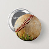 Schaltfläche Baseball Pinback Button (Vorne & Hinten)